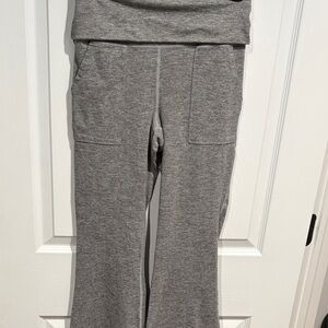 Aerie fold over grey leggings size medium